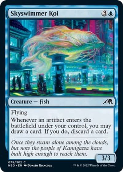 Skyswimmer Koi Kamigawa: Neon Dynasty Magic card