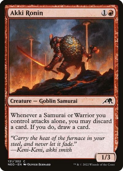 Akki Ronin Kamigawa: Neon Dynasty Magic card