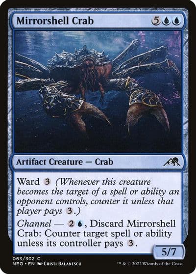 Mirrorshell Crab Kamigawa: Neon Dynasty Magic card