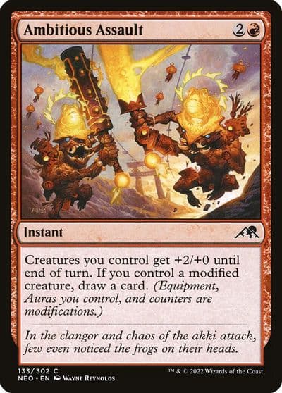 Ambitious Assault Kamigawa: Neon Dynasty Magic card