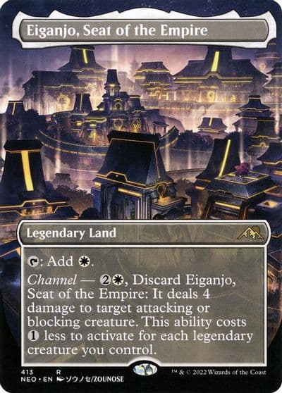 Eiganjo Seat of the Empire Borderless Kamigawa: Neon Dynasty Magic card