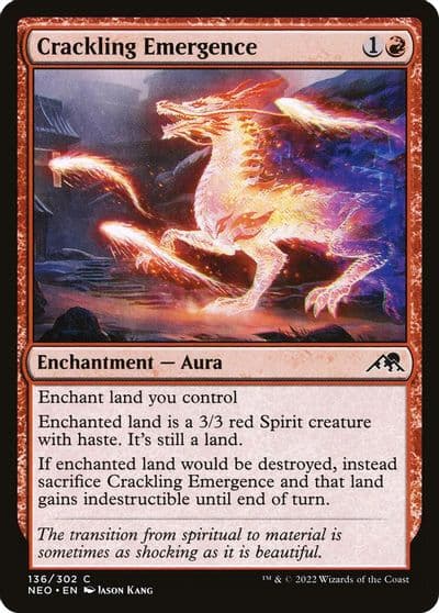Crackling Emergence Kamigawa: Neon Dynasty Magic card