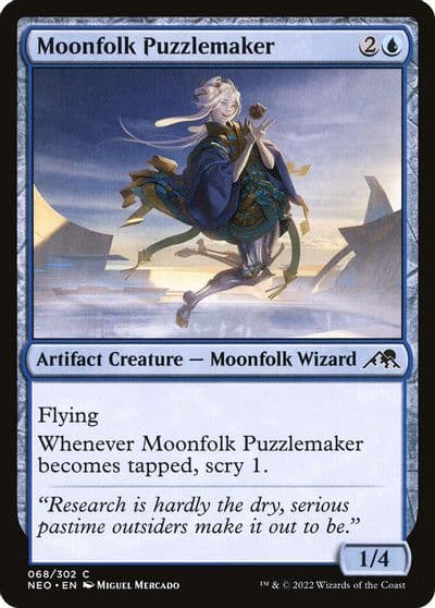 Moonfolk Puzzlemaker Kamigawa: Neon Dynasty Magic card