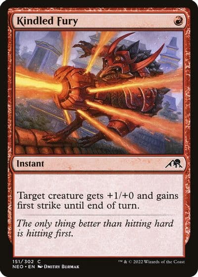 Kindled Fury Kamigawa: Neon Dynasty Magic card