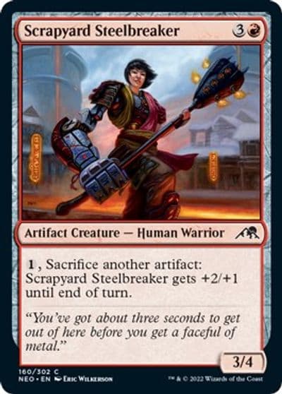 Scrapyard Steelbreaker Kamigawa: Neon Dynasty Magic card