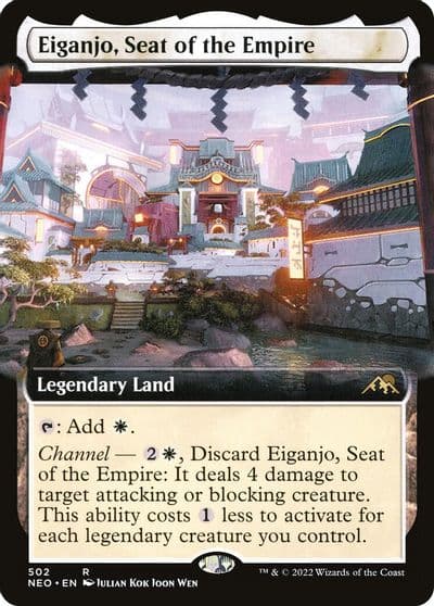 Eiganjo Seat of the Empire Extended Art Kamigawa: Neon Dynasty Magic card