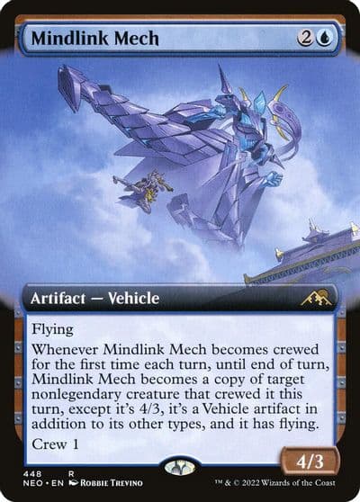 Mindlink Mech Extended Art Kamigawa: Neon Dynasty Magic card