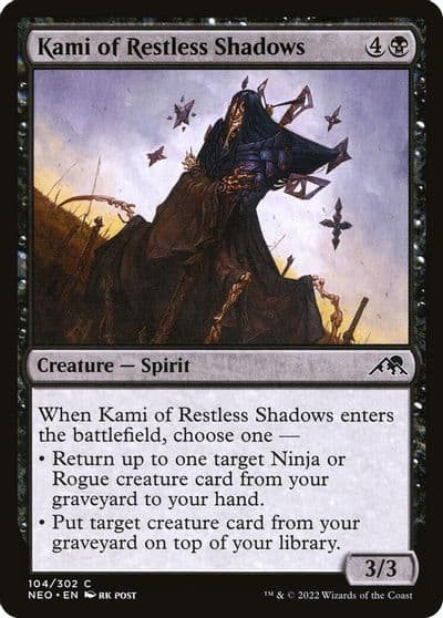 Kami of Restless Shadows Kamigawa: Neon Dynasty Magic card