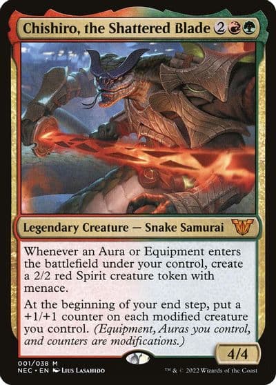 Chishiro the Shattered Blade Commander: Kamigawa: Neon Dynasty Magic card