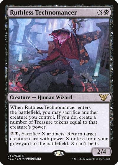Ruthless Technomancer Commander: Kamigawa: Neon Dynasty Magic card