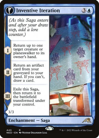 Inventive Iteration Extended Art Kamigawa: Neon Dynasty Magic card
