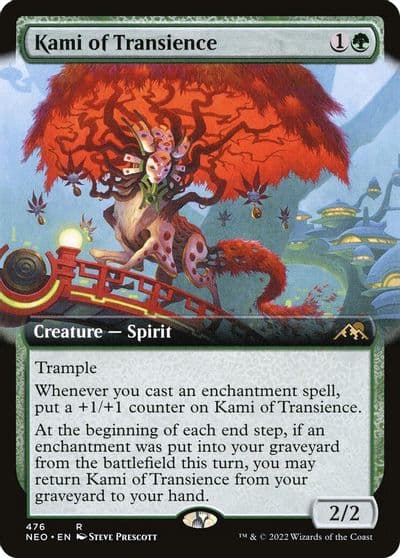 Kami of Transience Extended Art Kamigawa: Neon Dynasty Magic card