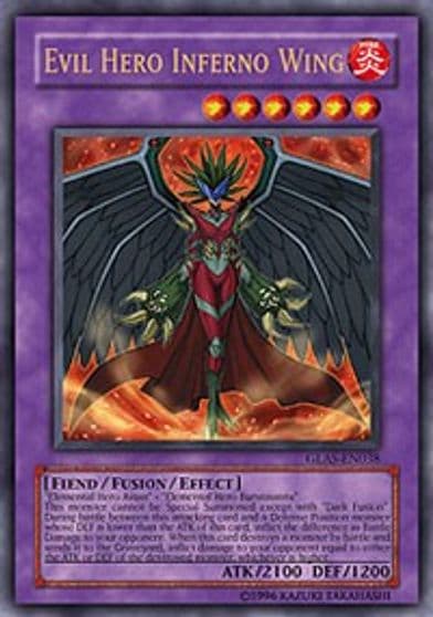 Evil Hero Inferno Wing Gladiator's Assault Yu-Gi-Oh! card
