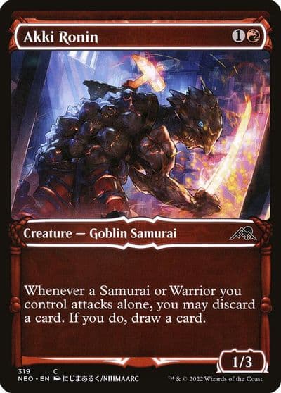Akki Ronin Showcase Kamigawa: Neon Dynasty Magic card