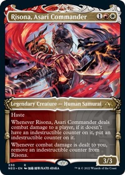 Risona Asari Commander Showcase Kamigawa: Neon Dynasty Magic card