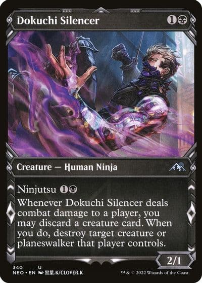 Dokuchi Silencer Showcase Kamigawa: Neon Dynasty Magic card
