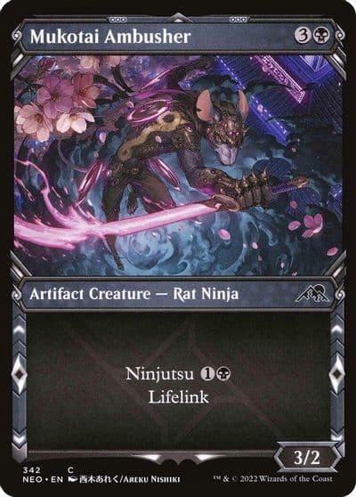 Mukotai Ambusher Showcase Kamigawa: Neon Dynasty Magic card