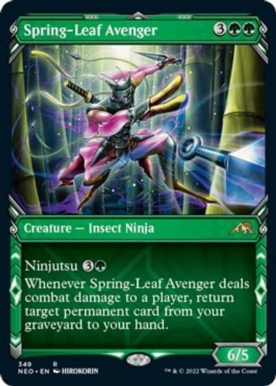 Spring Leaf Avenger Showcase Kamigawa: Neon Dynasty Magic card