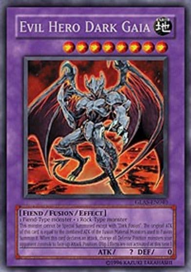 Evil Hero Dark Gaia Gladiator's Assault Yu-Gi-Oh! card