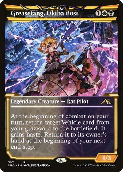 Greasefang Okiba Boss Showcase Kamigawa: Neon Dynasty Magic card