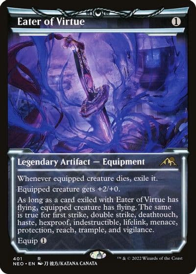 Eater of Virtue Showcase Kamigawa: Neon Dynasty Magic card
