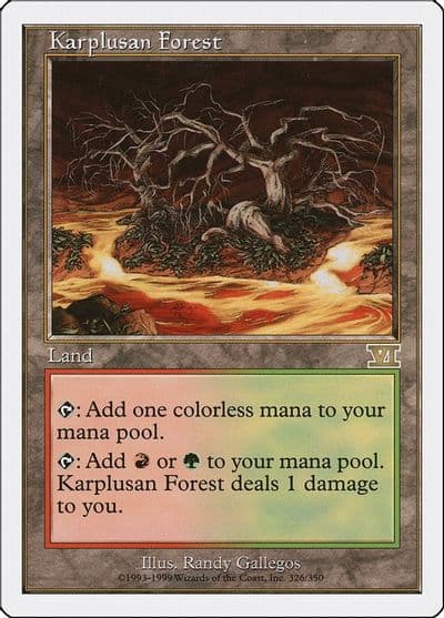 Karplusan Forest Classic Sixth Edition Magic card