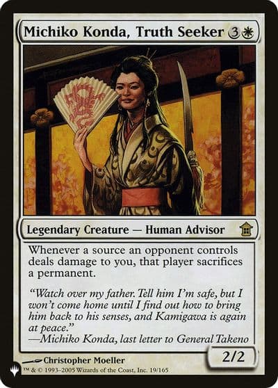 Michiko Konda Truth Seeker The List Reprints Magic card