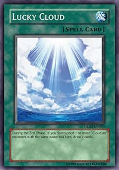 Lucky Cloud Gladiator's Assault Yu-Gi-Oh! card