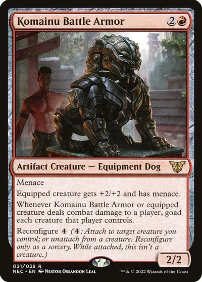 Komainu Battle Armor Commander: Kamigawa: Neon Dynasty Magic card