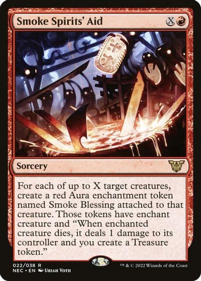 Smoke Spirits Aid Commander: Kamigawa: Neon Dynasty Magic card