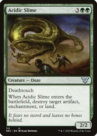 Acidic Slime Commander: Kamigawa: Neon Dynasty Magic card
