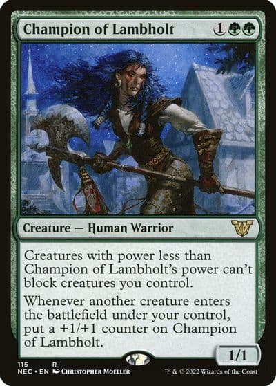 Champion of Lambholt Commander: Kamigawa: Neon Dynasty Magic card