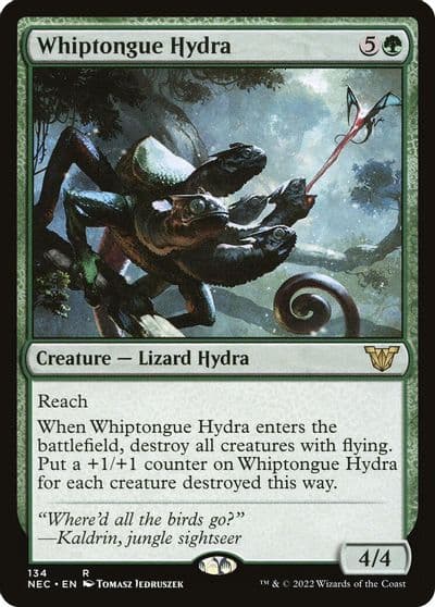 Whiptongue Hydra Commander: Kamigawa: Neon Dynasty Magic card