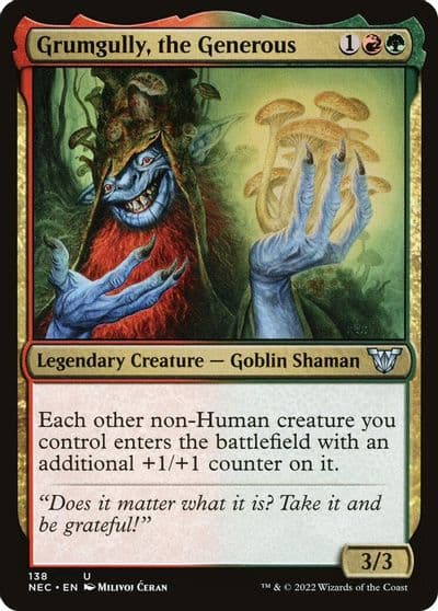 Grumgully the Generous Commander: Kamigawa: Neon Dynasty Magic card