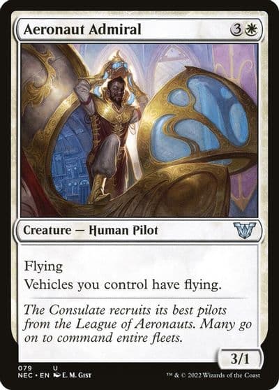 Aeronaut Admiral Commander: Kamigawa: Neon Dynasty Magic card