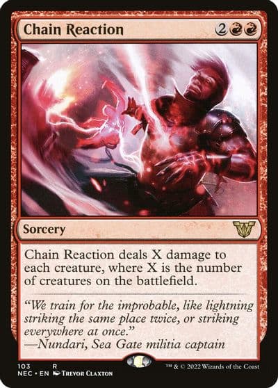 Chain Reaction Commander: Kamigawa: Neon Dynasty Magic card