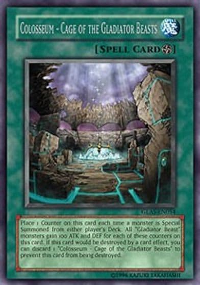 Colosseum Cage of the Gladiator Beasts Gladiator's Assault Yu-Gi-Oh! card