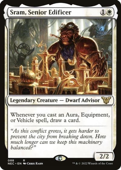 Sram Senior Edificer Commander: Kamigawa: Neon Dynasty Magic card