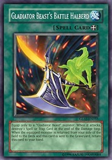 Gladiator Beasts Battle Halberd Gladiator's Assault Yu-Gi-Oh! card