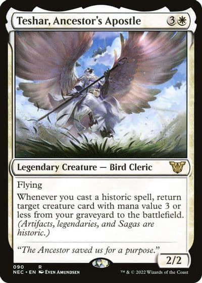Teshar Ancestors Apostle Commander: Kamigawa: Neon Dynasty Magic card