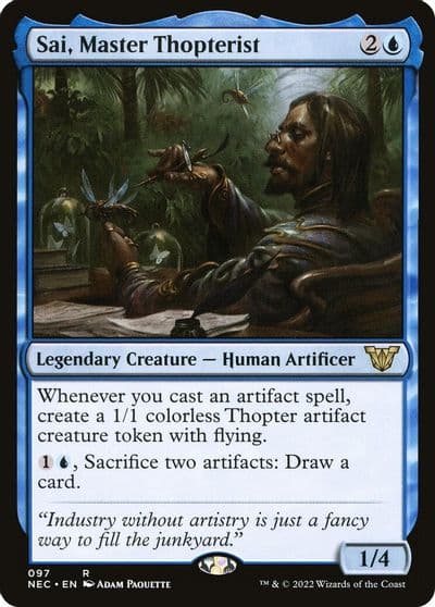 Sai Master Thopterist Commander: Kamigawa: Neon Dynasty Magic card