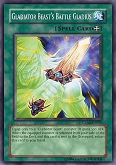 Gladiator Beasts Battle Gladius Gladiator's Assault Yu-Gi-Oh! card