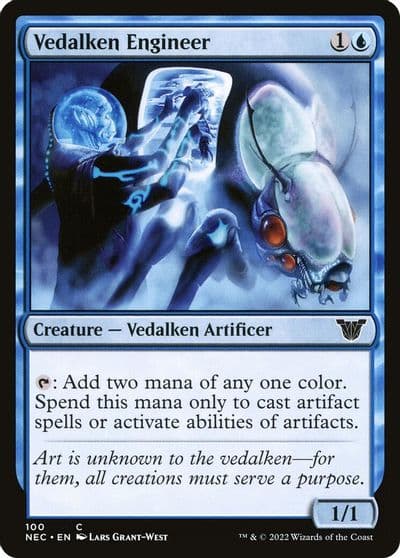 Vedalken Engineer Commander: Kamigawa: Neon Dynasty Magic card