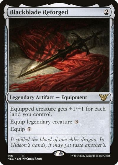 Blackblade Reforged Commander: Kamigawa: Neon Dynasty Magic card