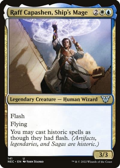 Raff Capashen Ships Mage Commander: Kamigawa: Neon Dynasty Magic card