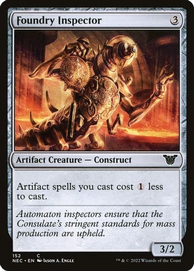 Foundry Inspector Commander: Kamigawa: Neon Dynasty Magic card