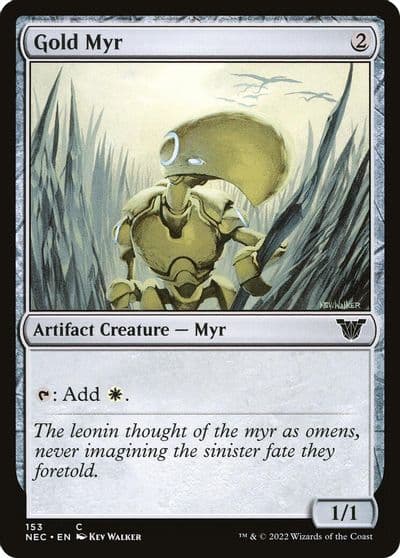 Gold Myr Commander: Kamigawa: Neon Dynasty Magic card