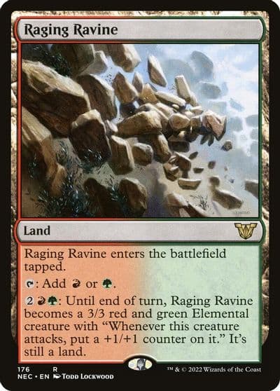 Raging Ravine Commander: Kamigawa: Neon Dynasty Magic card