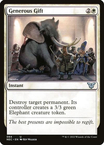 Generous Gift Commander: Kamigawa: Neon Dynasty Magic card