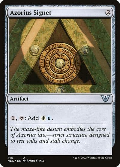 Azorius Signet Commander: Kamigawa: Neon Dynasty Magic card